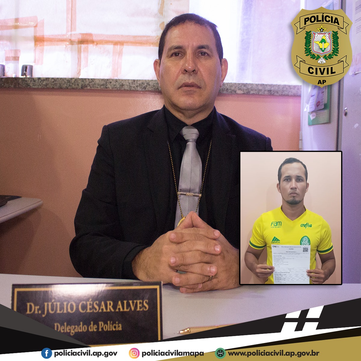 POLÍCIA CIVIL PRENDE HOMEM ACUSADO POR UM CRIME DE HOMICÍDIO OCORRIDO EM CHAVES-PA 
